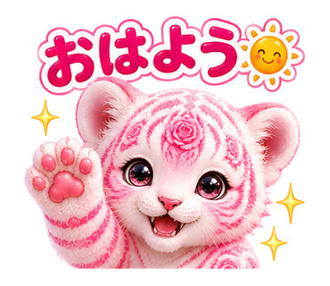 ローズタイガー:おはよう